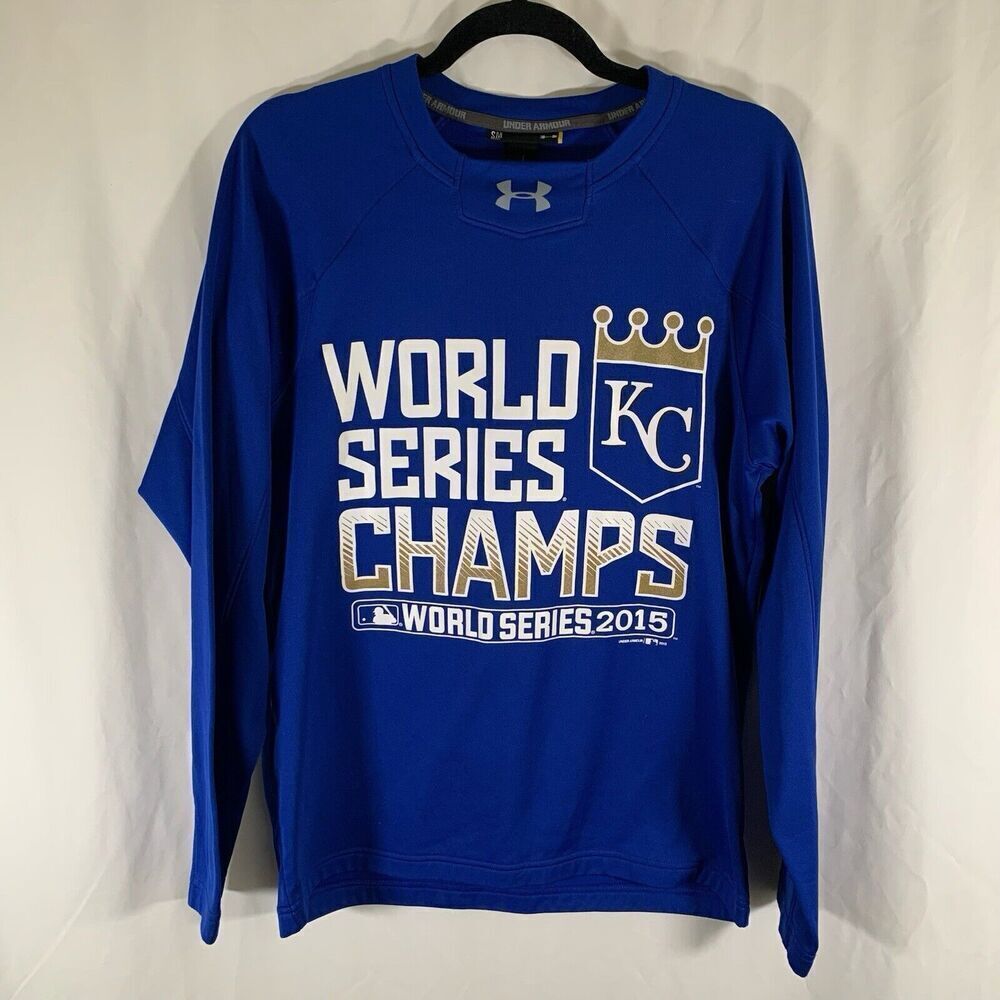 Kansas City Royals World Series Champs Shirt Mens Small Long Sleeve Under Armour